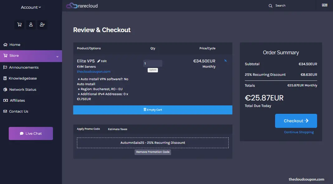 How-to-Get-a-Coupon-and-Buy-a-Rarecloud-Autumn-Sale-25-VPS