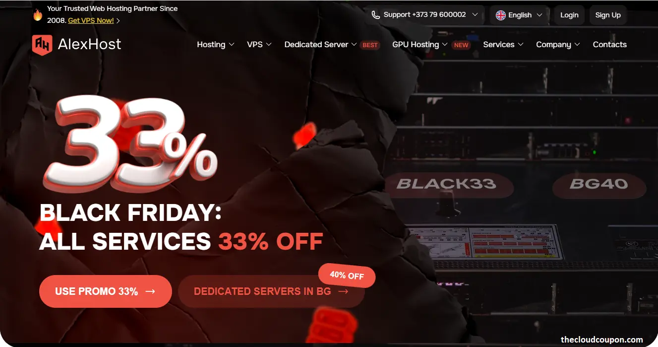 AlexHost-Black-Friday-33-Off-All-Services-40-Off-Bulgaria-Dedicated