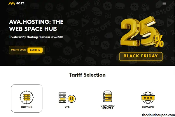 Ava.Hosting-Black-Friday-2025-Deal-25-OFF-DDoS-Protected-DMCA-Ignored-Unlimited-Traffic-Hosting